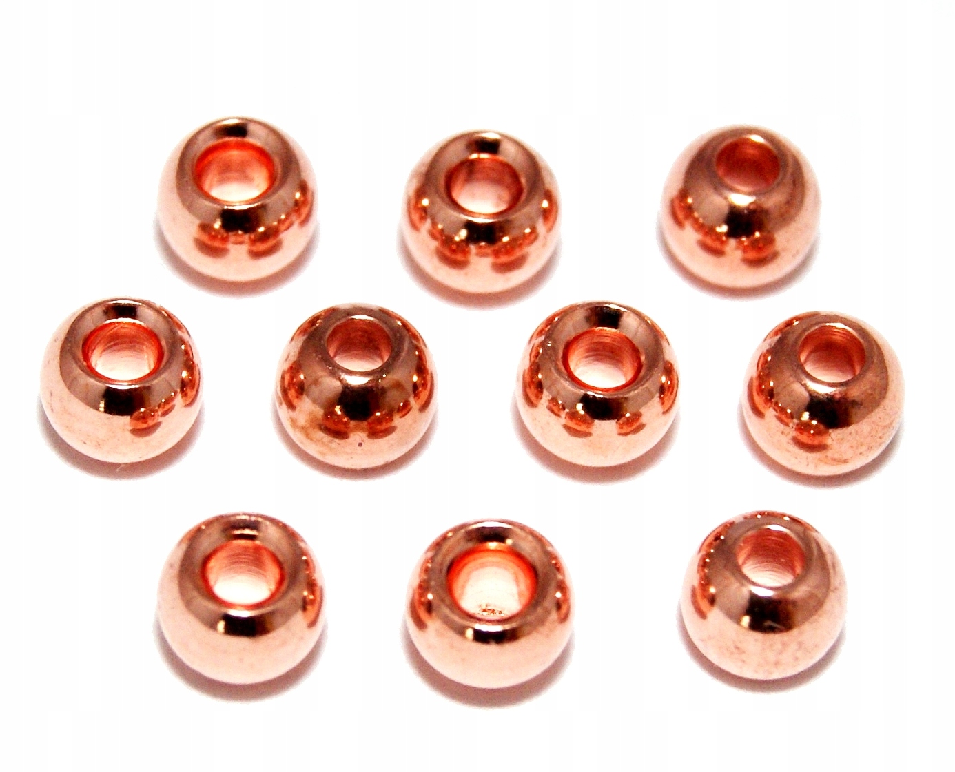 

Koraliki mosiężne 3,8 mm, kolor miedziany, 10 szt.