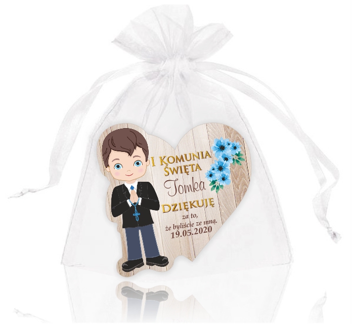MAGNES + WOREK Podziękowania na Komunię Komunia Stan opakowania oryginalne