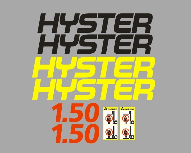 Samolepky s lepením Hyster 1.50