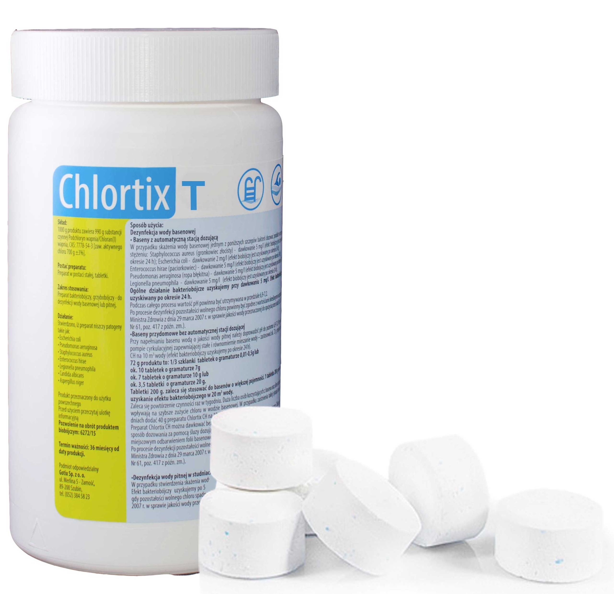 

Chlor Tabletki Chlorowe Chlortix T 20g Gotix 1kg