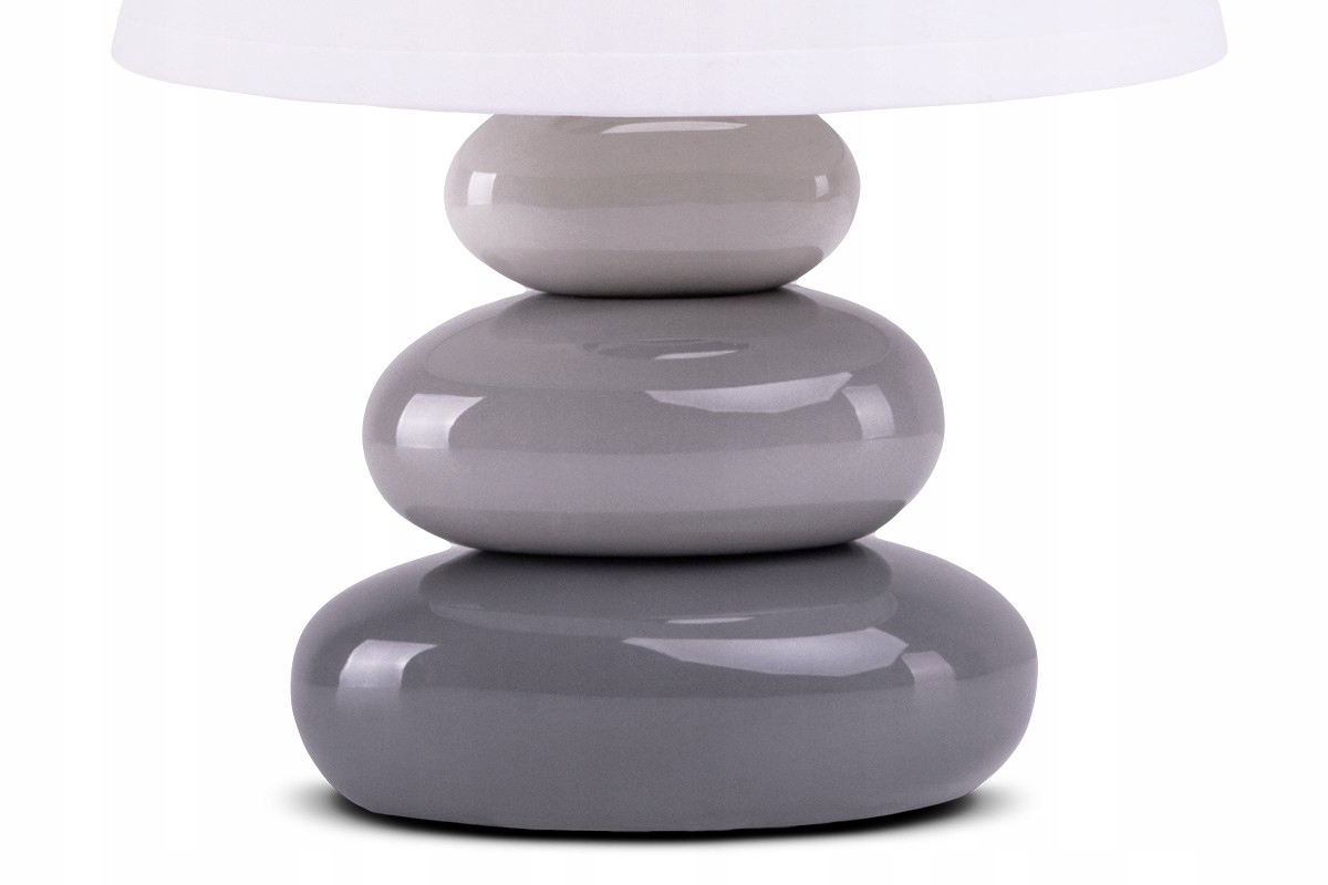 Lampka NOCNA BIURKOWA STOŁOWA Kamyczki LED KONSIMO Szerokość 18 cm