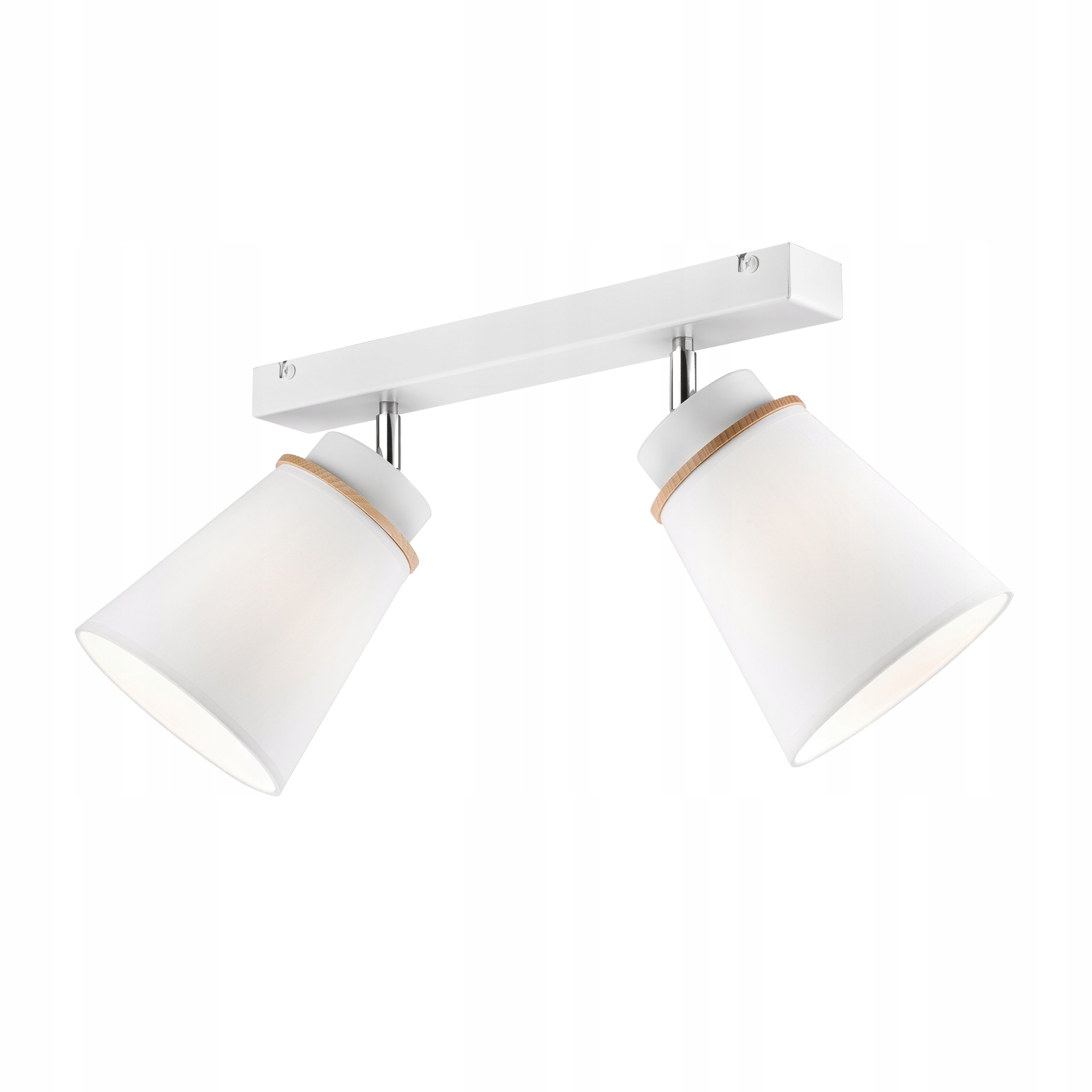 2 BIAŁA LISTWA SUFITOWA AGUSTINO SPOT Z ABAŻURAMI