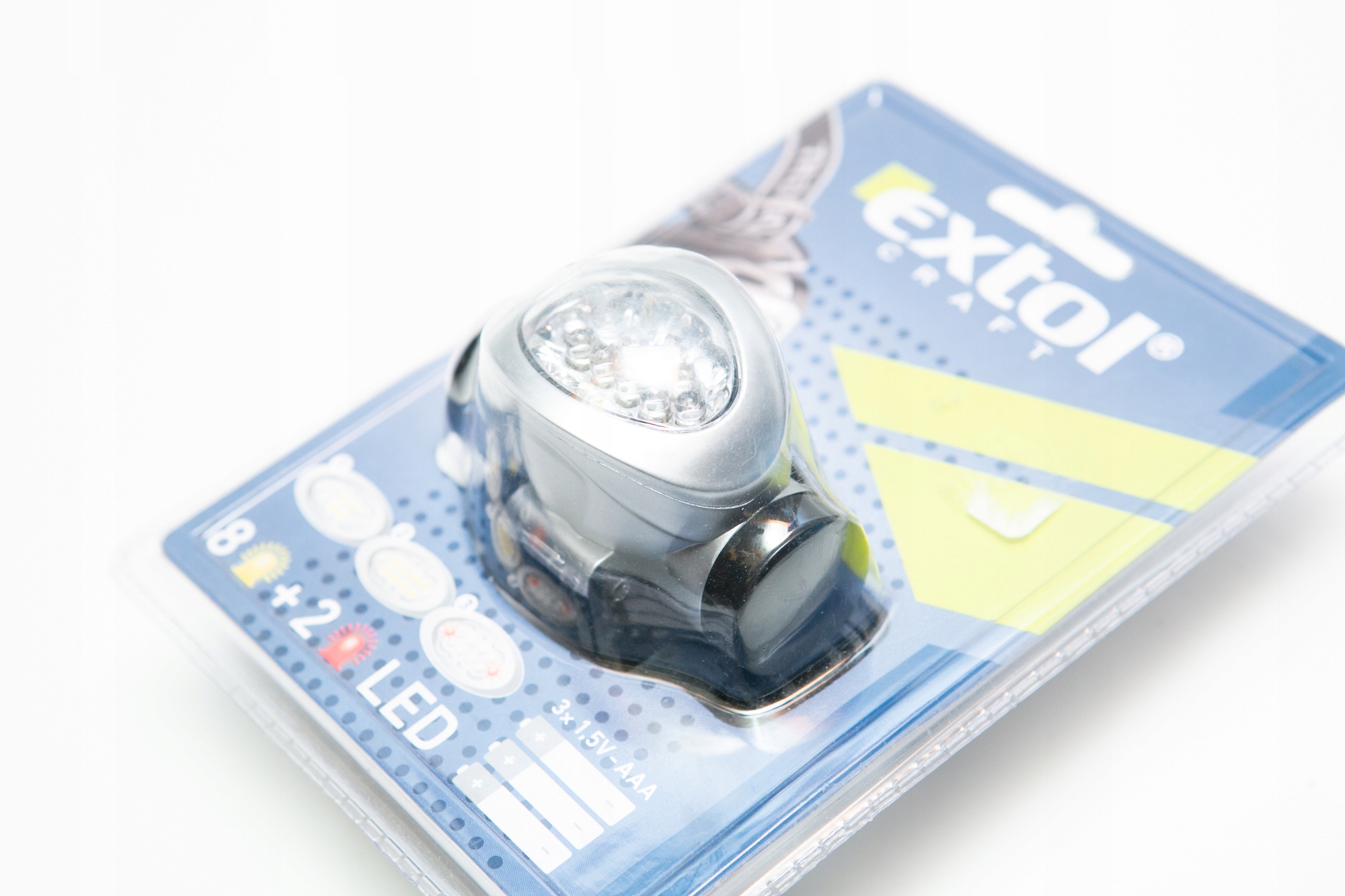 EXTOL LAMPKA CZOŁOWA 8 LED 2 LED 8862100 Kod producenta 88622100