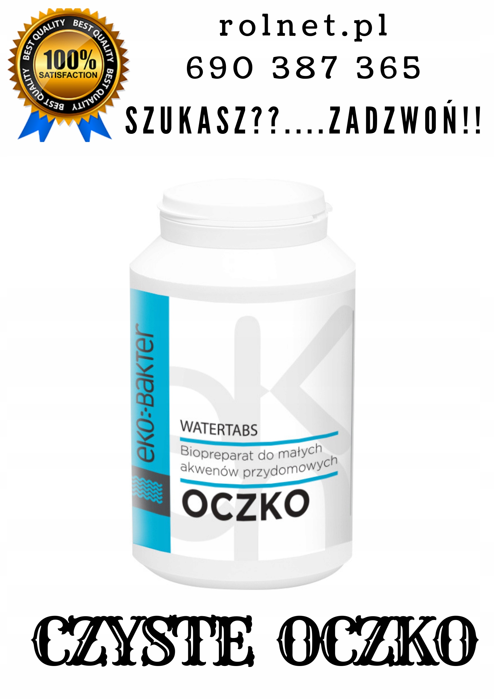 EKOBAKTER BAKTERIE DO OCZEK 48 SZT TABLETKI NA ROK Marka Rolnet