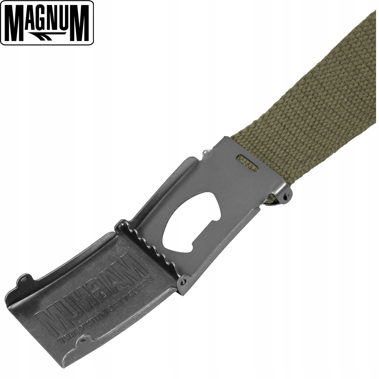 MAGNUM PAS PASEK PARCIANY MĘSKI do 130CM Olive Płeć mężczyzna