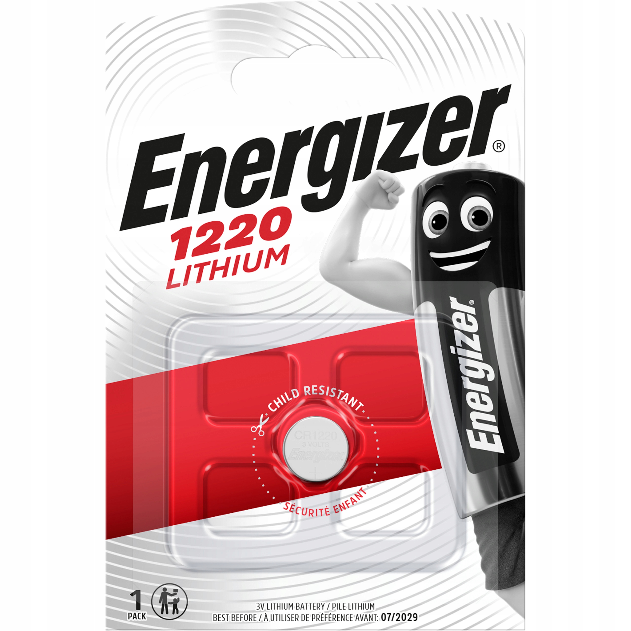 

Bateria Energizer CR1220 DL1220 Lithium 3V