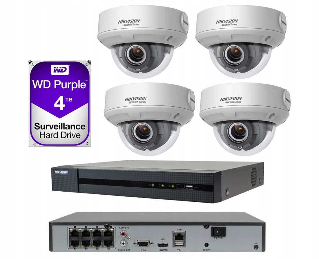 Sada pro monitorování Hikvision HWN-4108MH-8P, HWI-D620H-V