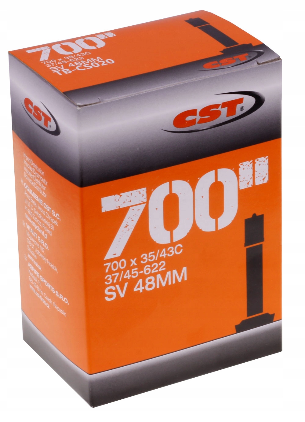 Dętka rowerowa CST 700x35c/38c-43C AV-48mm TB-CS020 Kod producenta TB-CS109