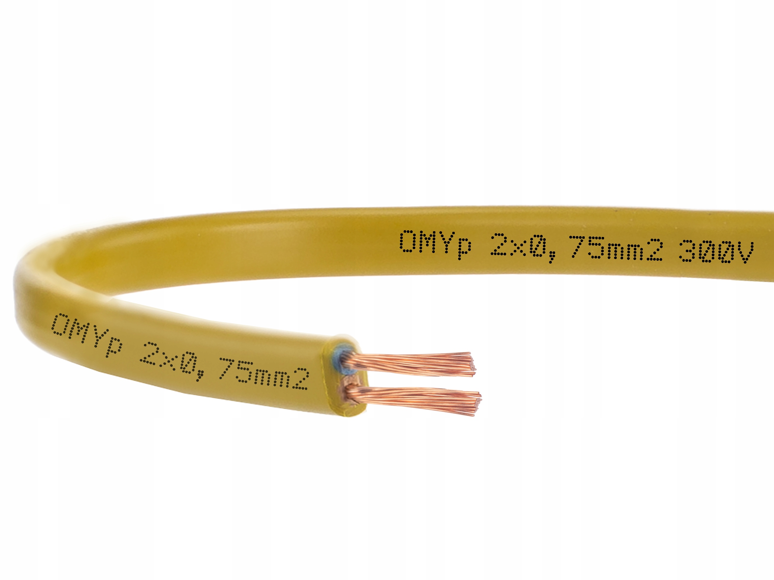 

Przewód kabel prądowy OMYp płaski 2x0,75 złoty