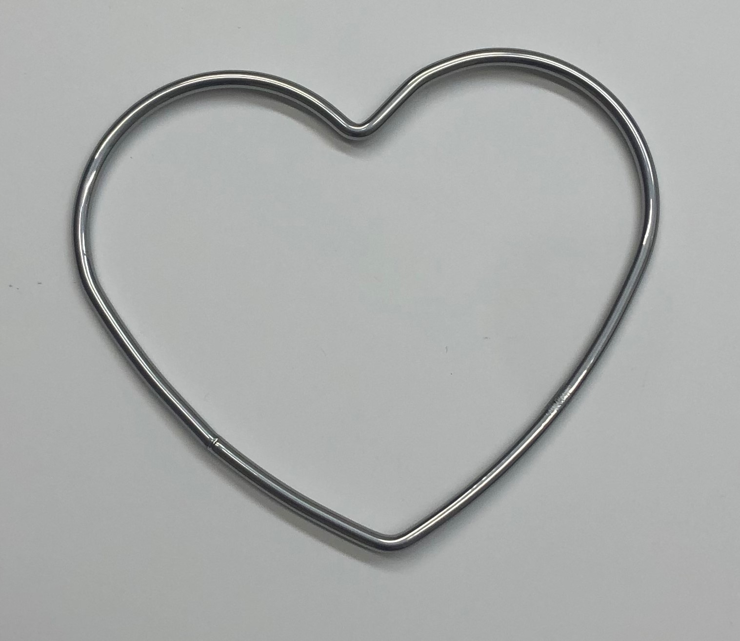 

Obręcz metalowa Serce Srebrne do łapacza snów 20cm