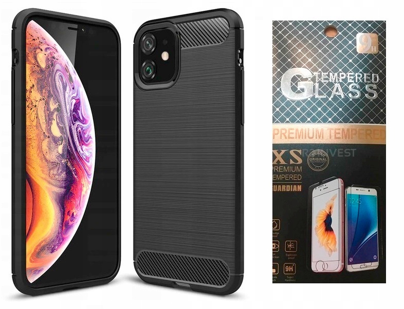 

Karbon Etui Carbon Case iPhone 11 Pro 5,8' + Szkło