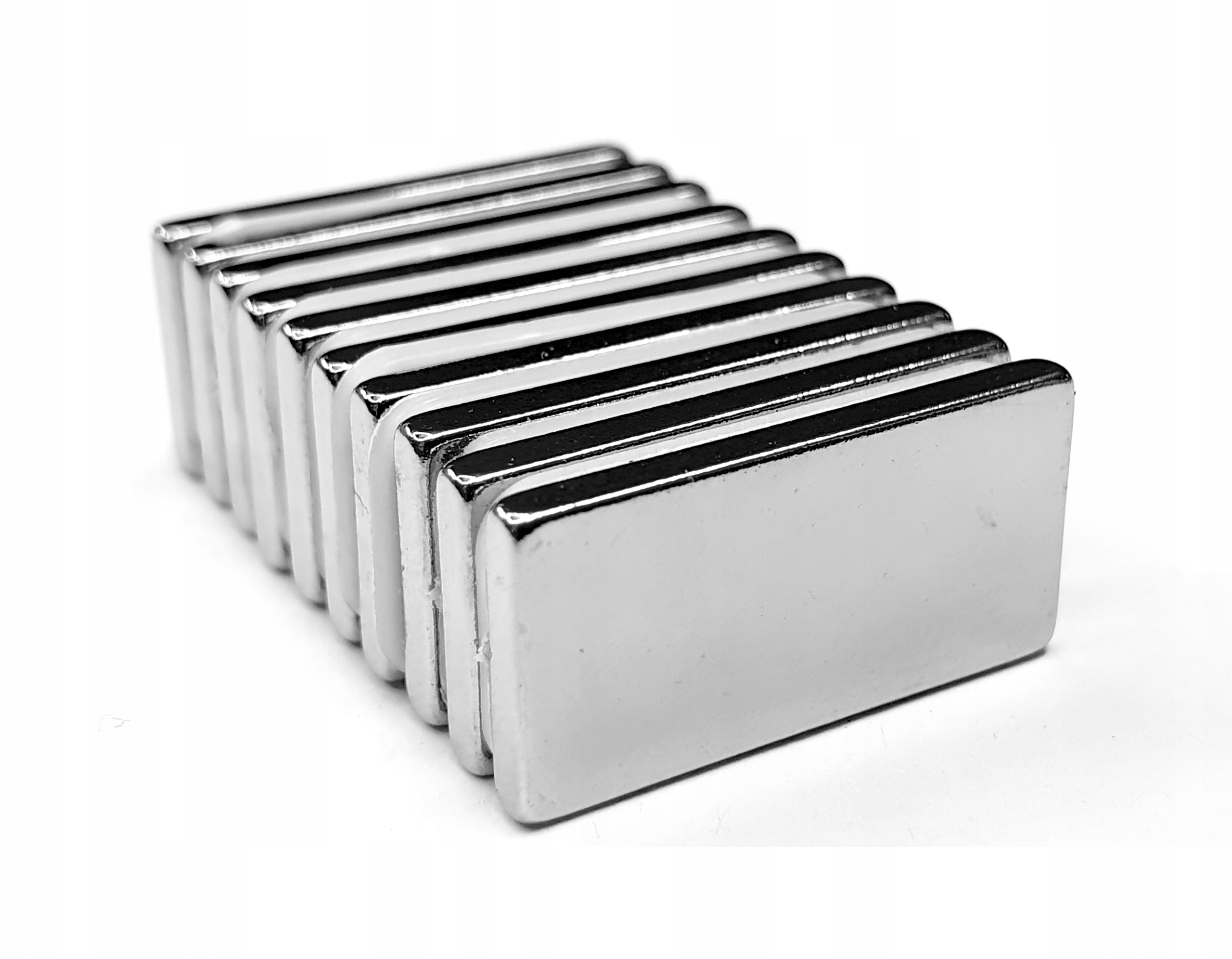 

Magnes Neodymowy Magnesy 40x20x2 mm 10 Sztuk