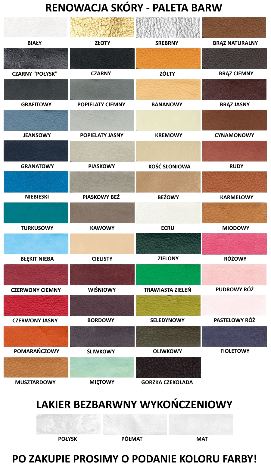 RENOWACJA SKÓRY ZESTAW DO KIEROWNICY TAPICERKI Marka Renoskór