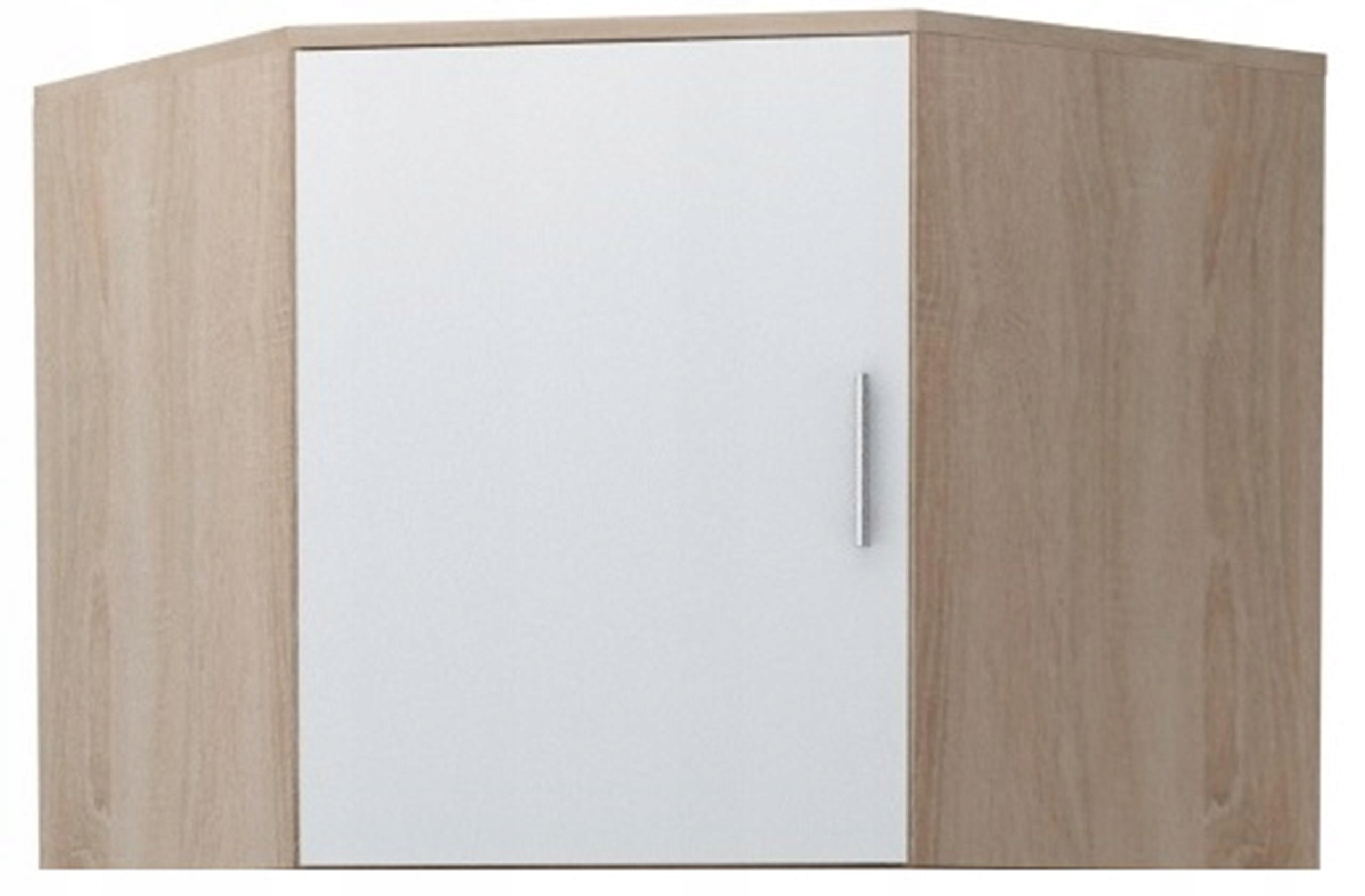 Nadstavec na rohovú skriňu Bodo 80x80 biely-sonoma Ufc