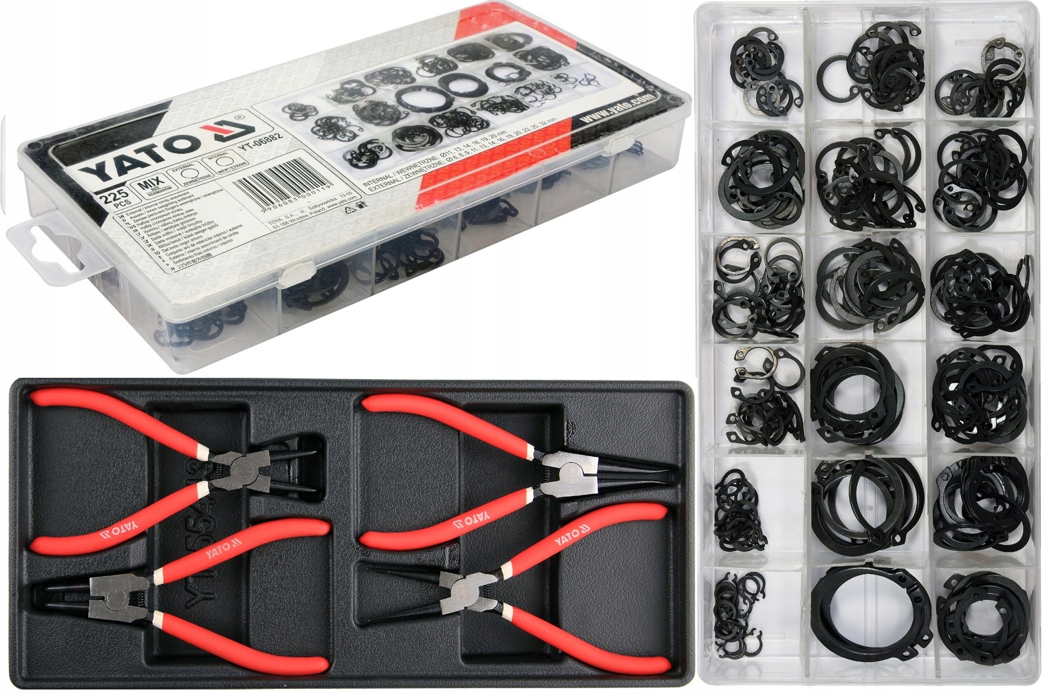 

Yato Szczypce Segera 7" 180mm Pierścienie MIX