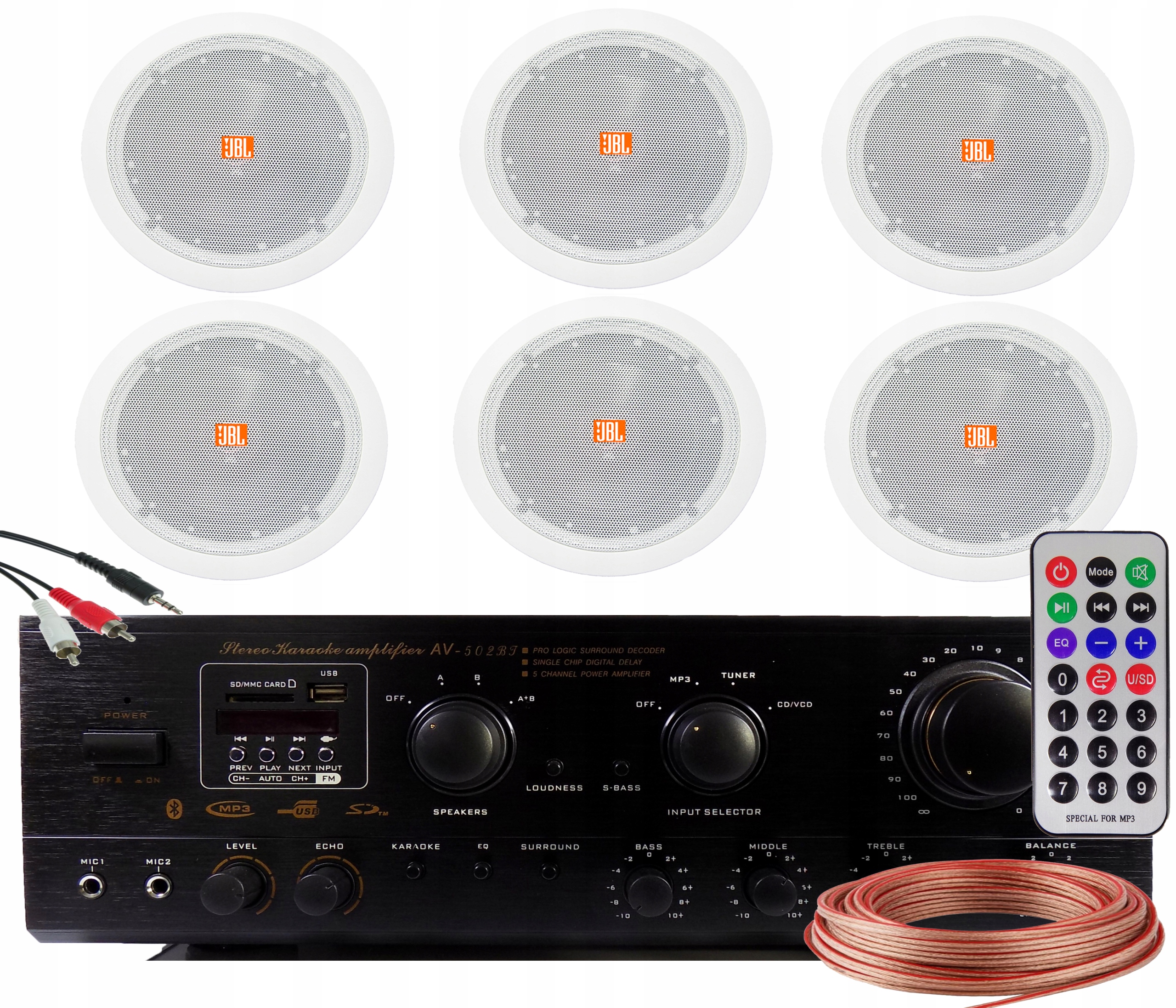 NAGŁOŚNIENIE SUFITOWE JBL 6.0 SALON LOKAL STREFY