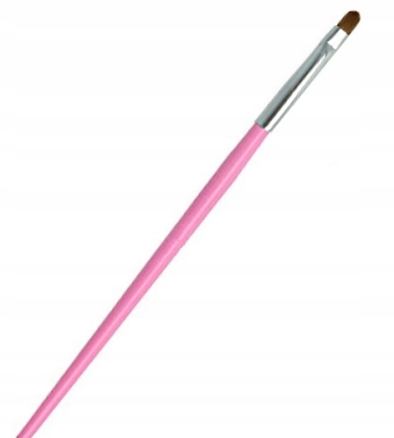 

Pędzelek Do Żelu #4 Okrągły Różowy Pink