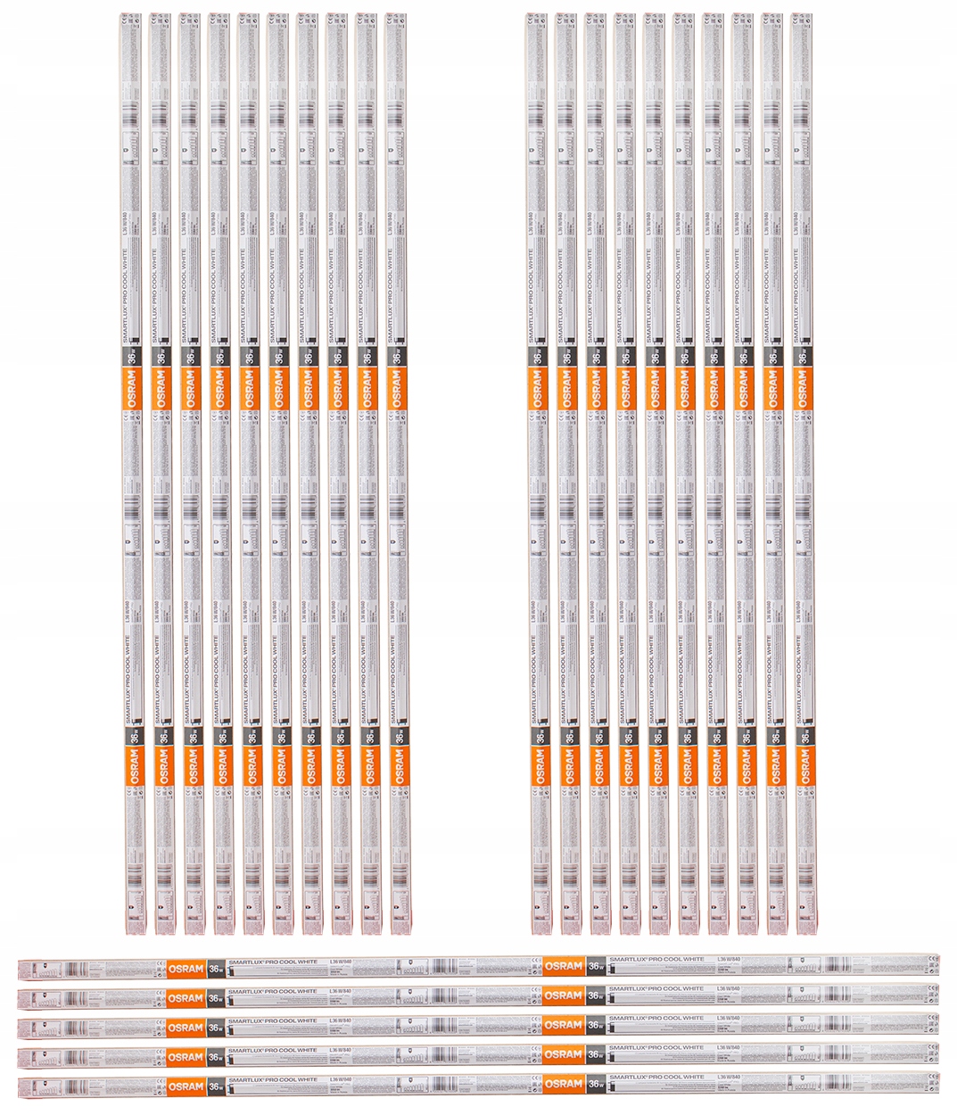 

Zestaw 25x Świetlówka G13 36W 3350lm 4000K Osram