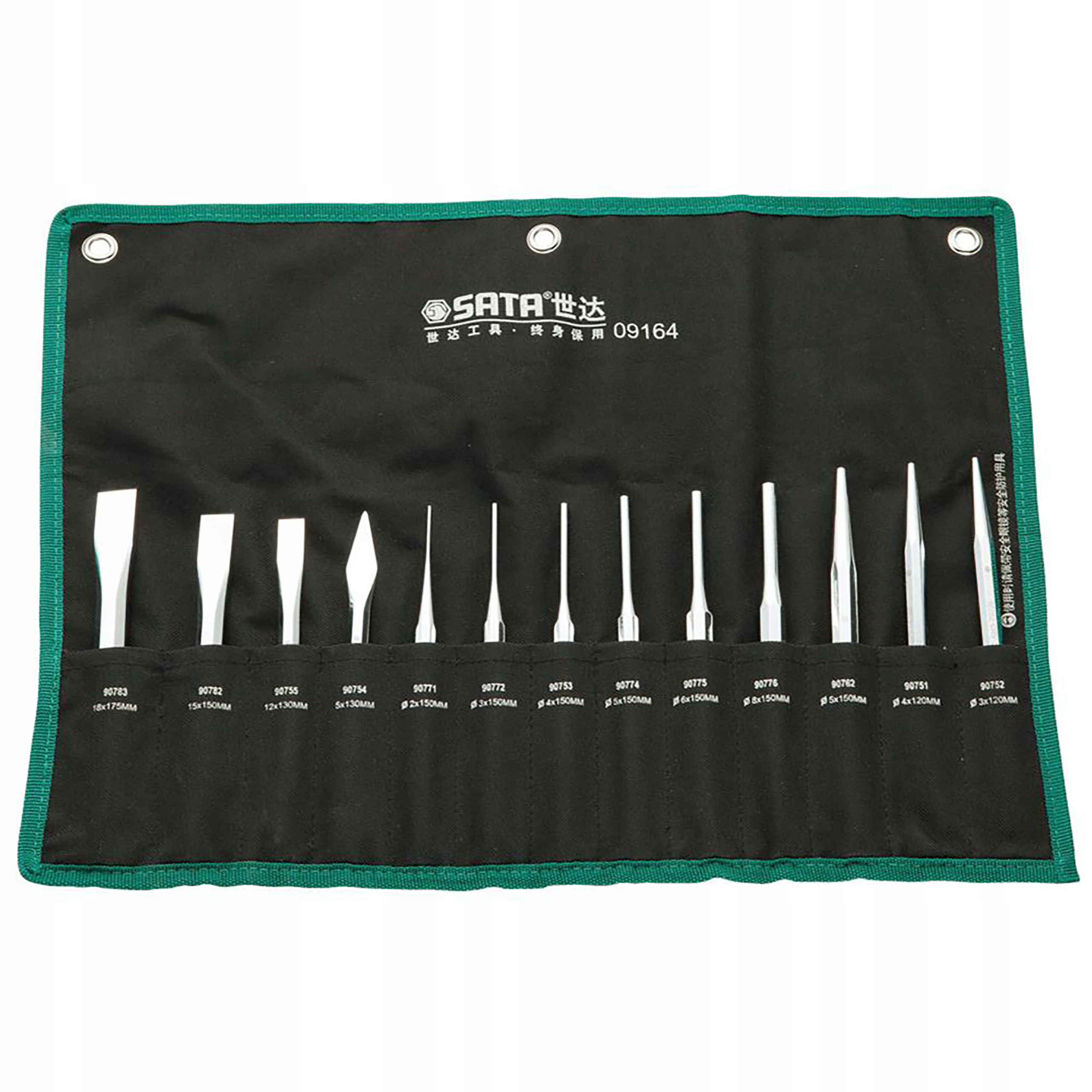 НАБІР З 13 КУСАЧОК ПЕРФОРАТОР ЛИСТОВИЙ ПЕРФОРАТОР SATA