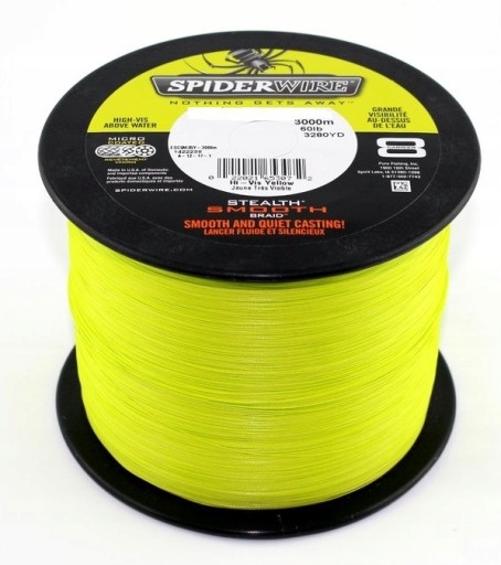 

Plecionka Spiderwire X8 0,30mm 34,3kg 10M Yellow