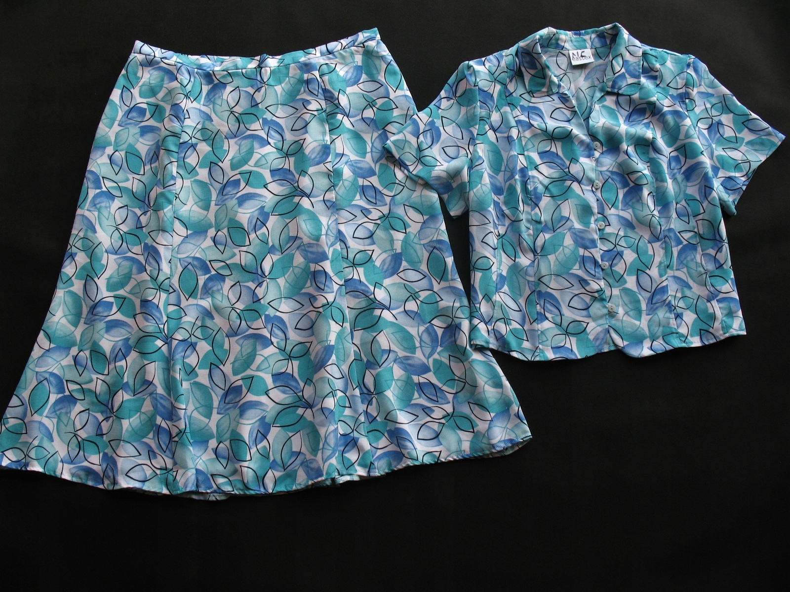 5*EASTEX___KOSTIUM SPÓDNICA +ŻAKIET BLUZKA 46