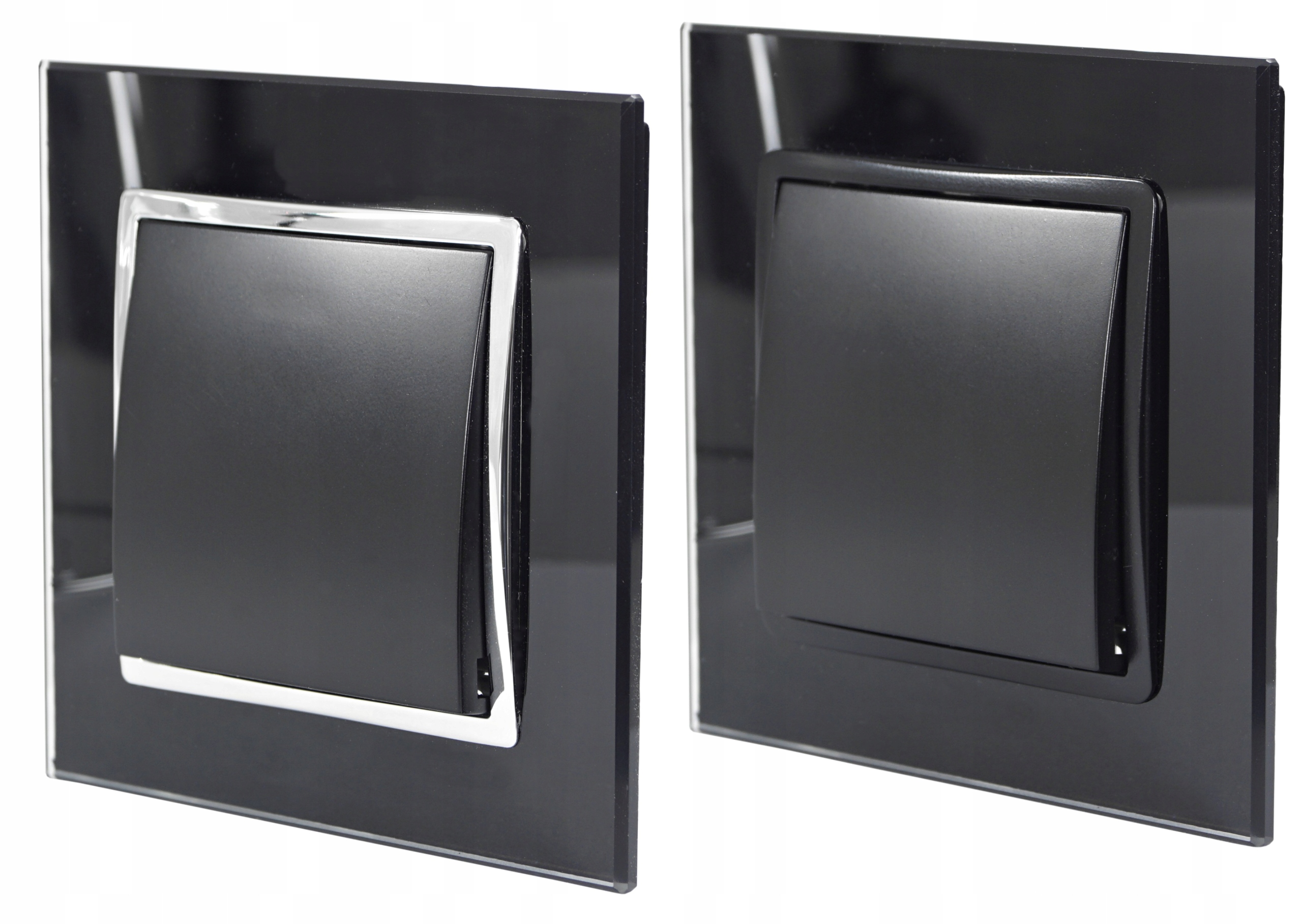 QUADRA RAMKA POTRÓJNA SZKLANA CZARNA WŁĄCZNIK 3 Rodzaj potrójna