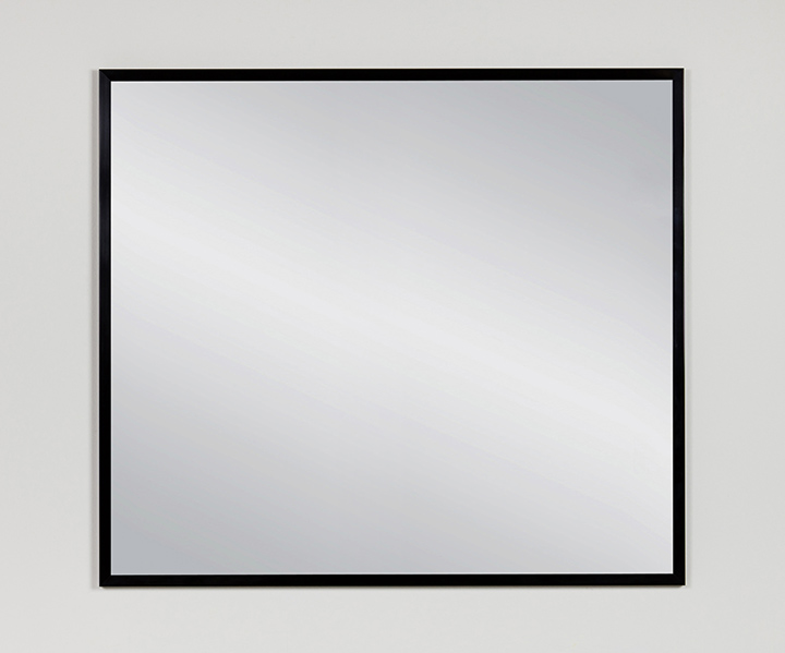 Lustro w czarnej ramie aluminiowej łazienka 90x80 Marka Gante