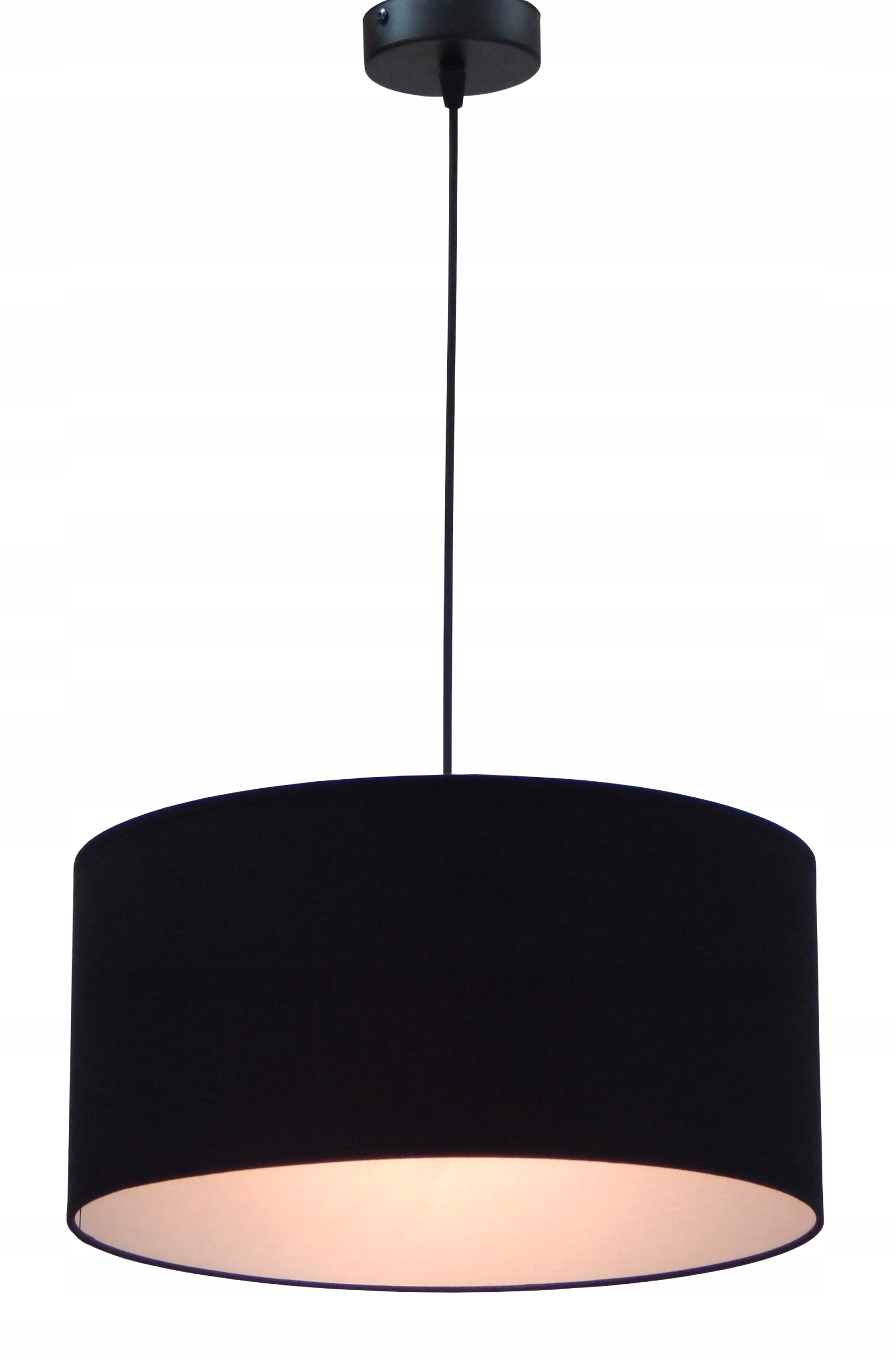 

Lampa Wisząca Sufitowa Led Fi 60cm Czarno/srebrny