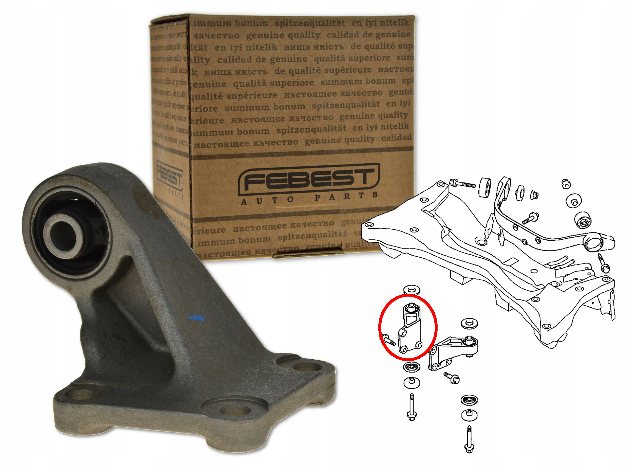 Upevnění Držáku Zadního Mostu MM-CU5WRR