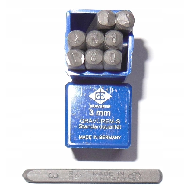 НУМЕРАТОРЫ теги 3мм алфавит цифры Германия HIT