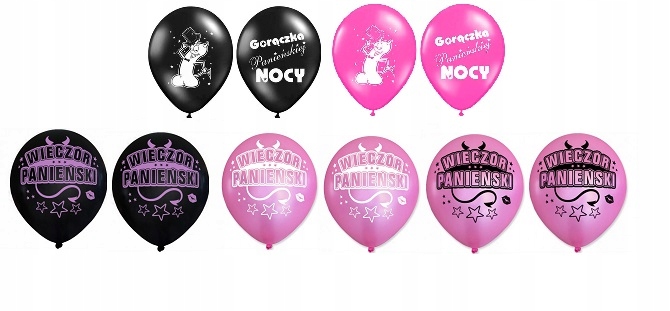 

Balony Wieczór Panieński Mix 10 Sztuk Bride To Be