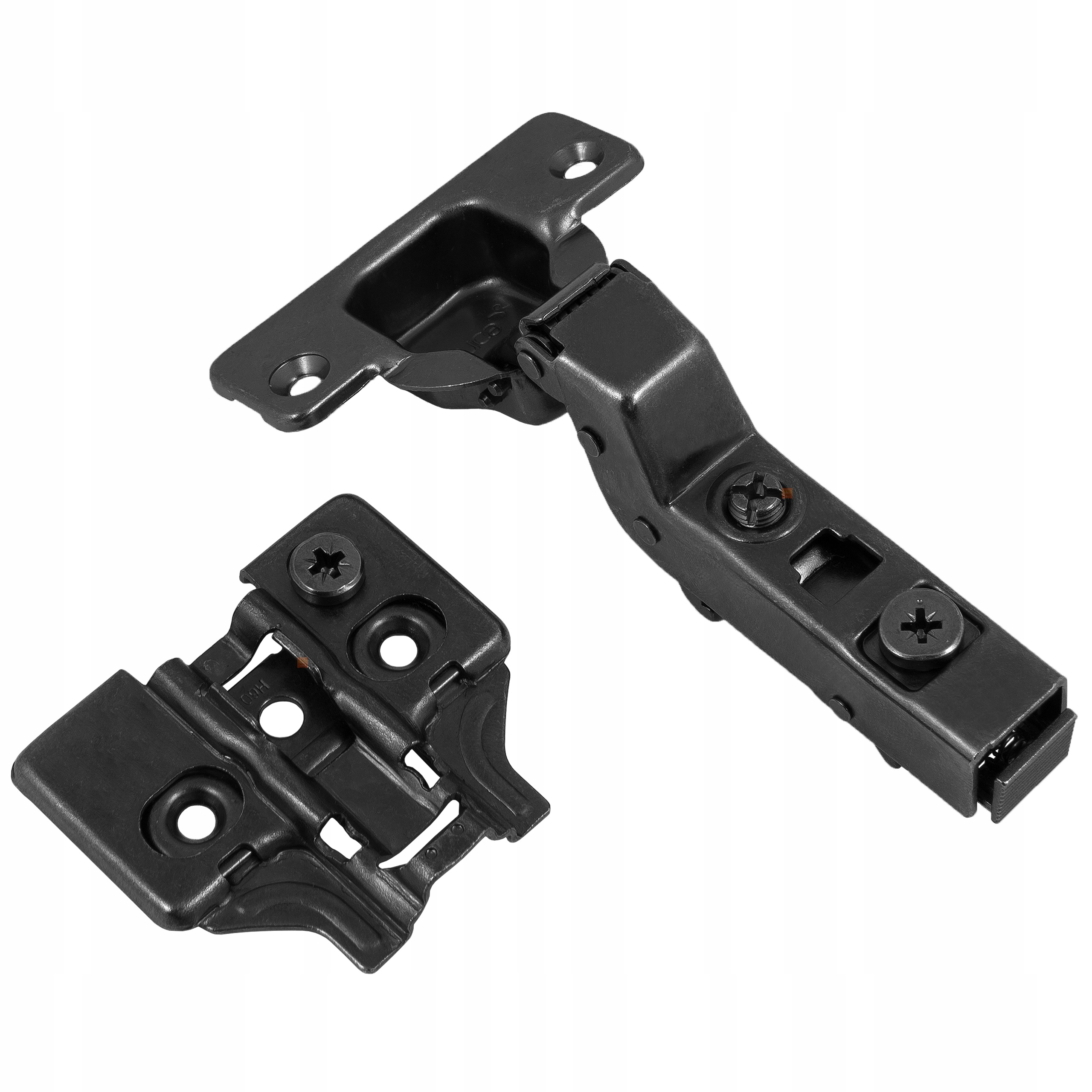 

Zawias meblowy wpuszczany X91 cichy domyk czarny