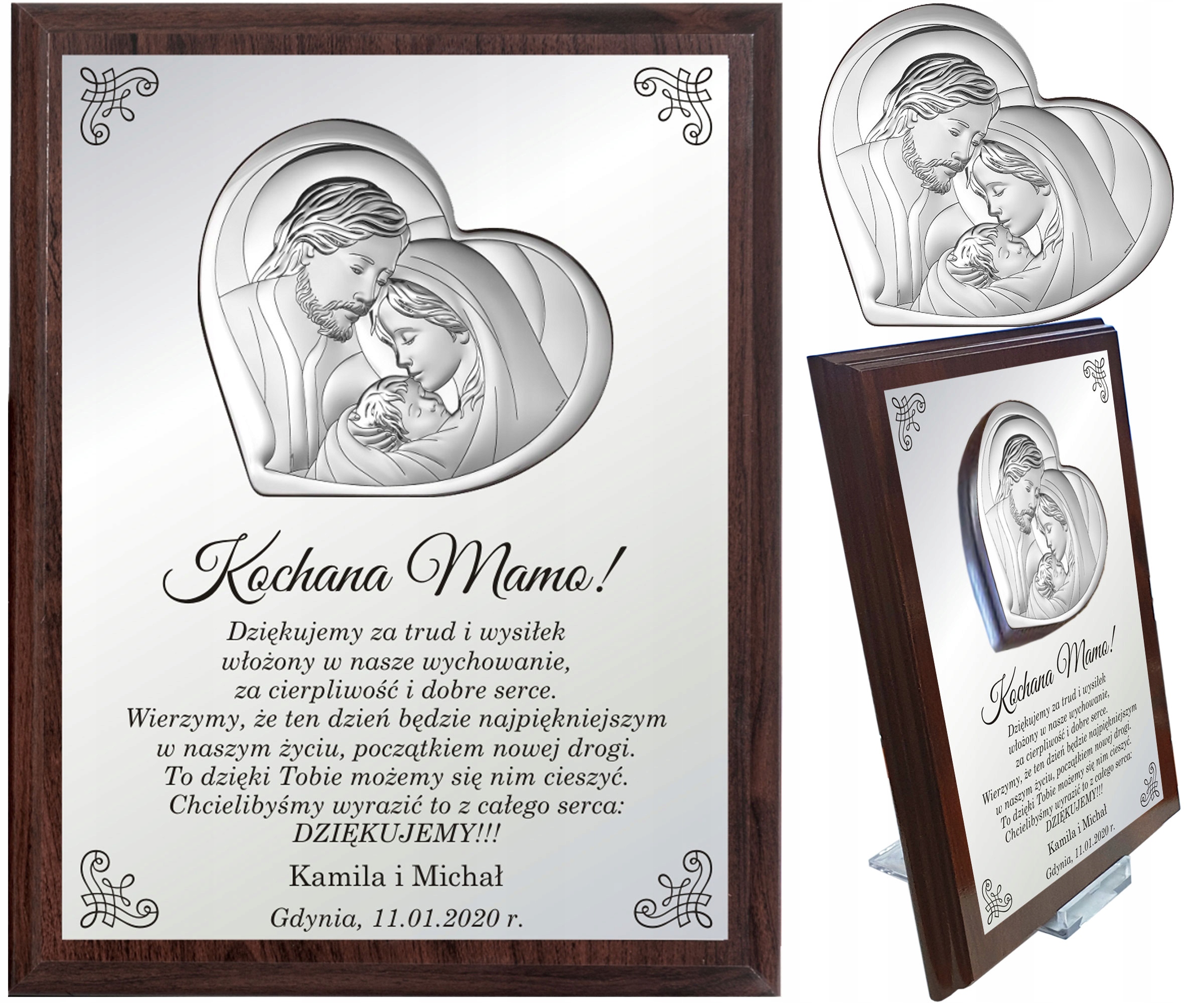 

Obraz Srebrny Podziękowanie Dla Mamy Ślub Wesele