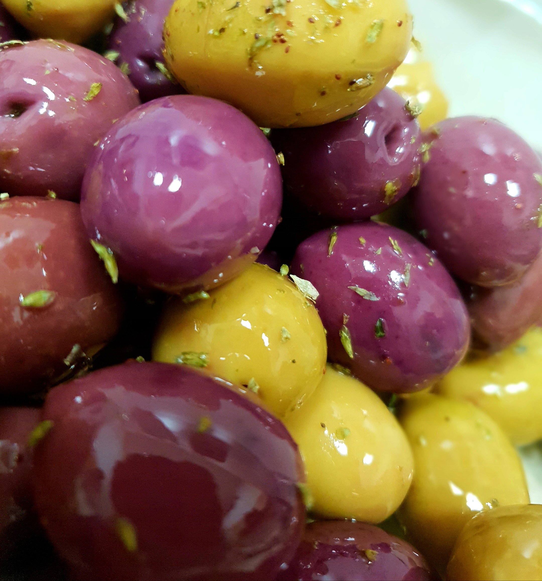 

Oliwki Zielone, Czarne pestka Oregano Sycylia 250g