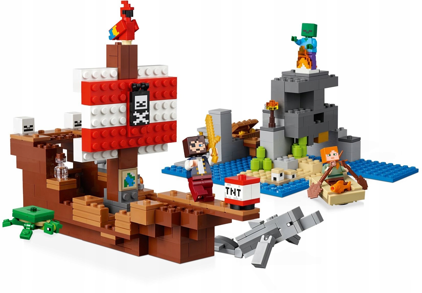 LEGO MINECRAFT Przygoda na statku pirackim 21152 Bohater Minecraft