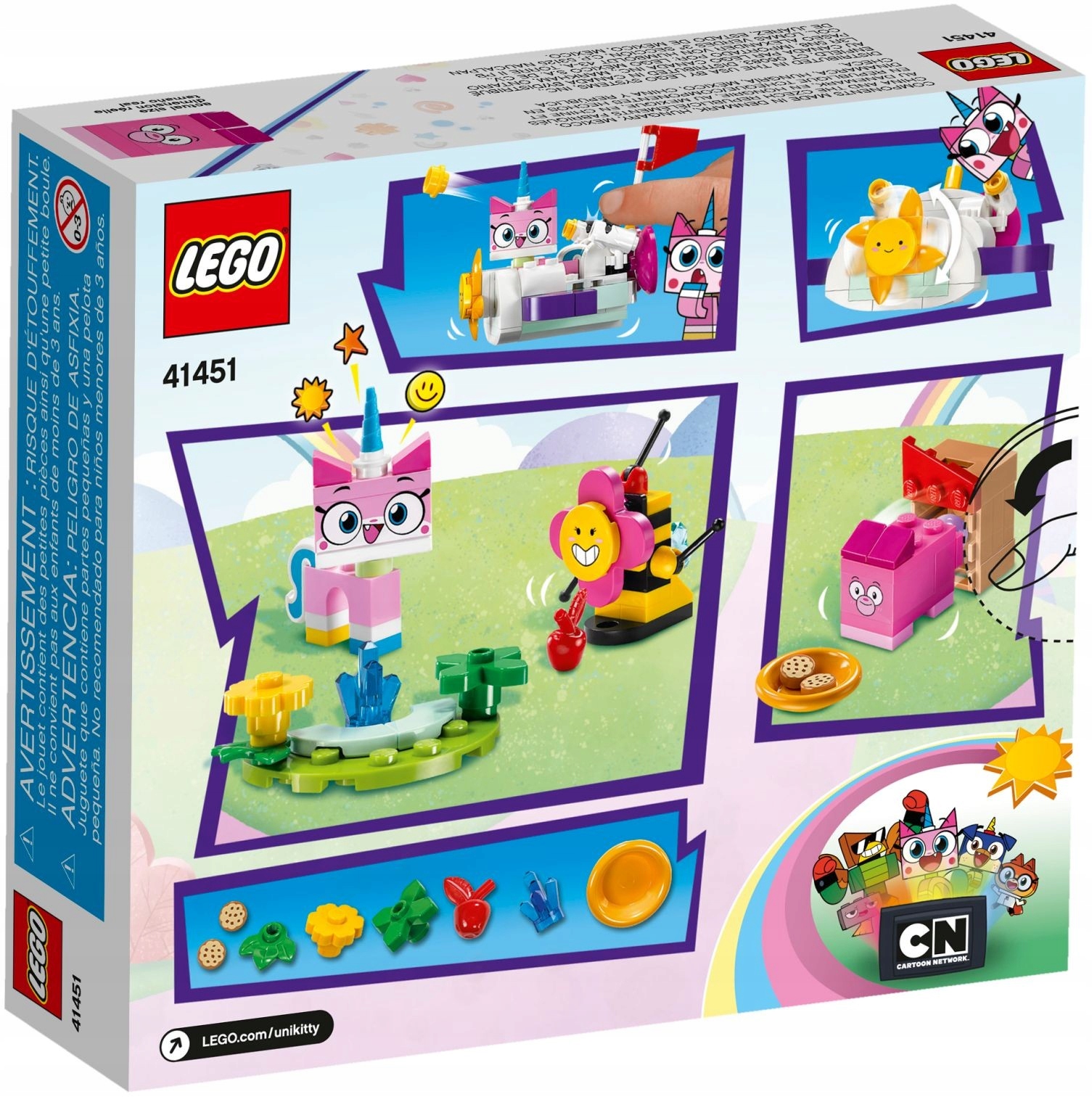 LEGO UNIKITTY 41451 Chmurkowy pojazd Kici Rożek Marka LEGO