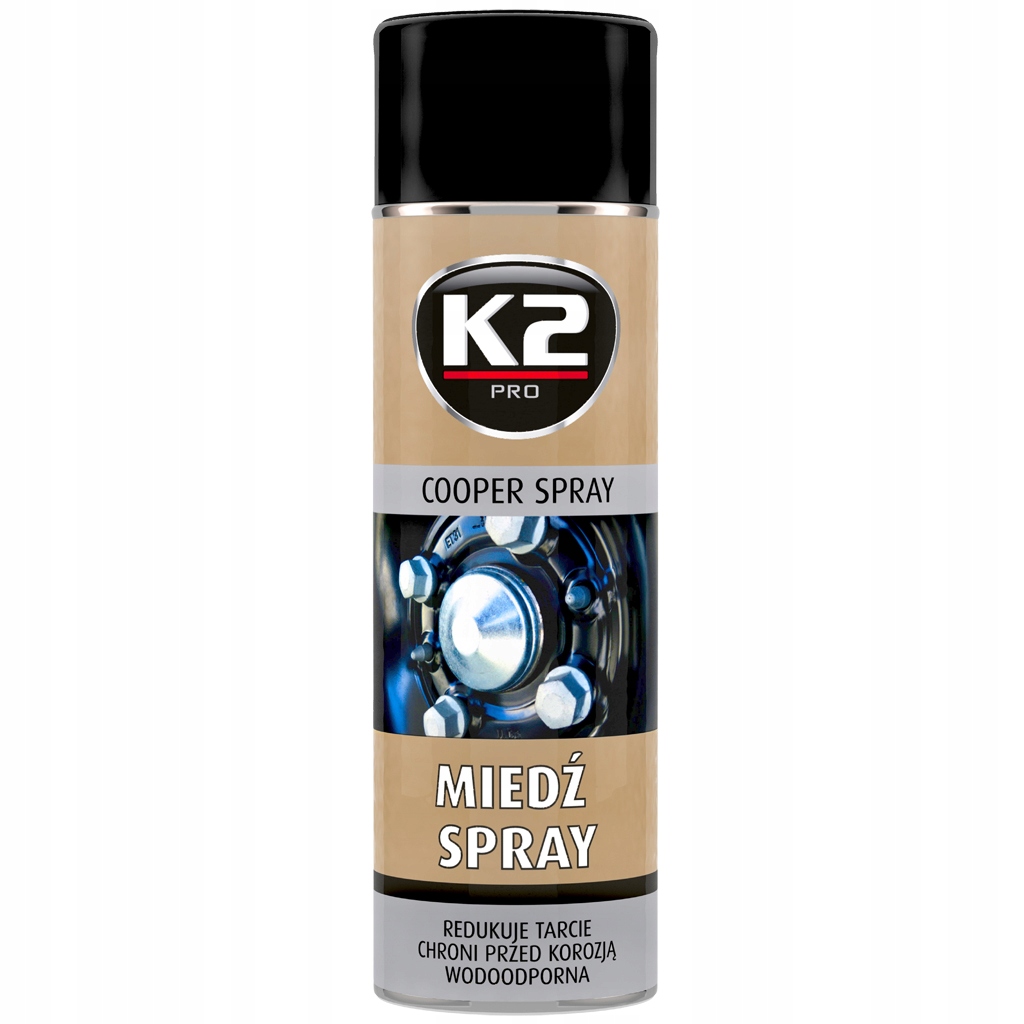 

K2 Miedź Spray Smar Miedziowy Szybki do 1100°C
