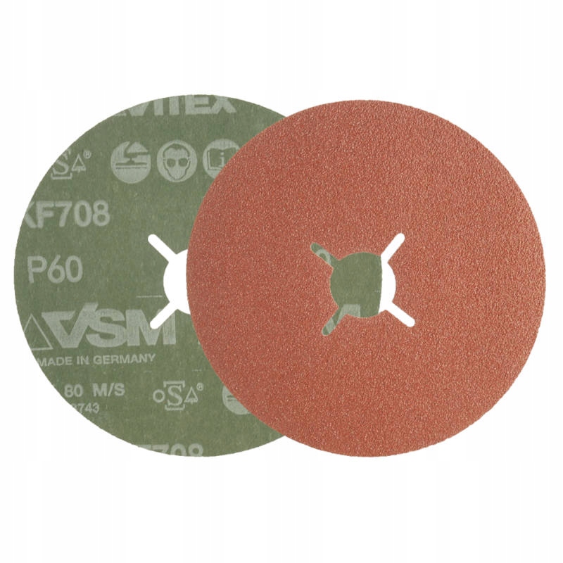 

Dysk Fibrowy Krążek Fibra 125x22 Vsm KF708 P60 2x