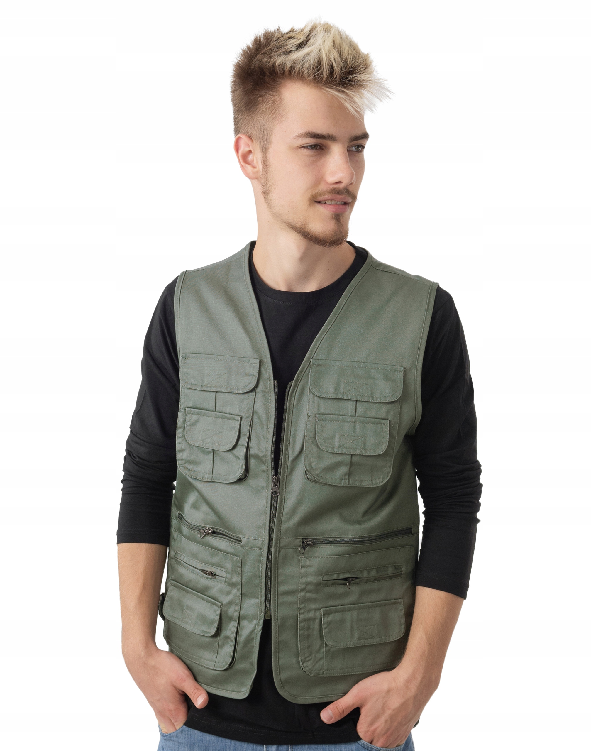

Kamizelka Męska Bezrękawnik 10 kieszeni ZL01-2 XXL