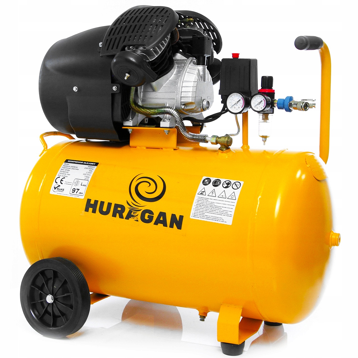 KOMPRESOR SPRĘŻARKA 100L 2T SEPARATOR +zest+2xol H Model m88003