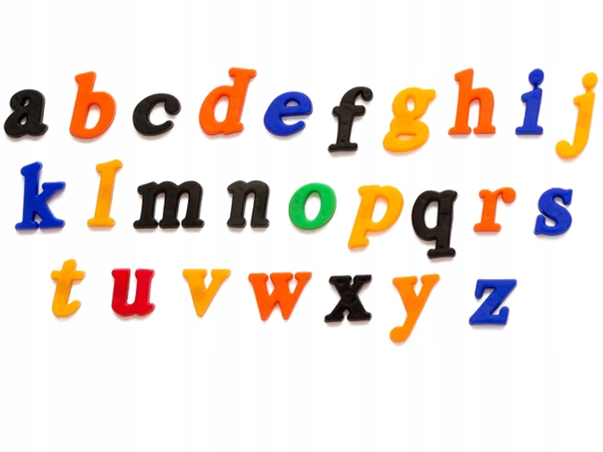 LITERKI KOLOROWE NA LODÓWKĘ DO TABLIC 26SZTUK Marka Abitus