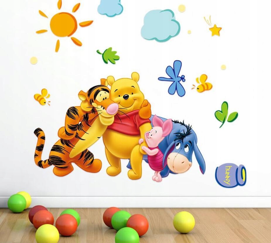 Duże naklejki ścienne Kubuś Puchatek XXL 3 wzory