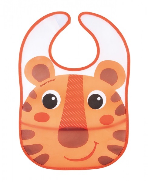 

Canpol Śliniak ceratowy z kieszonką zmywalny tygry