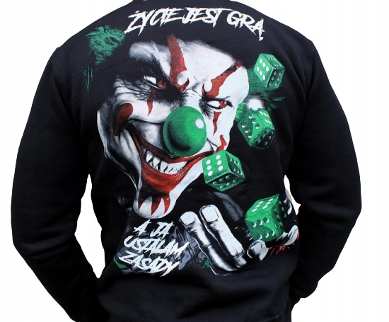 

Bluza Życie Jest Grą Klaun Polska Produkcja XL