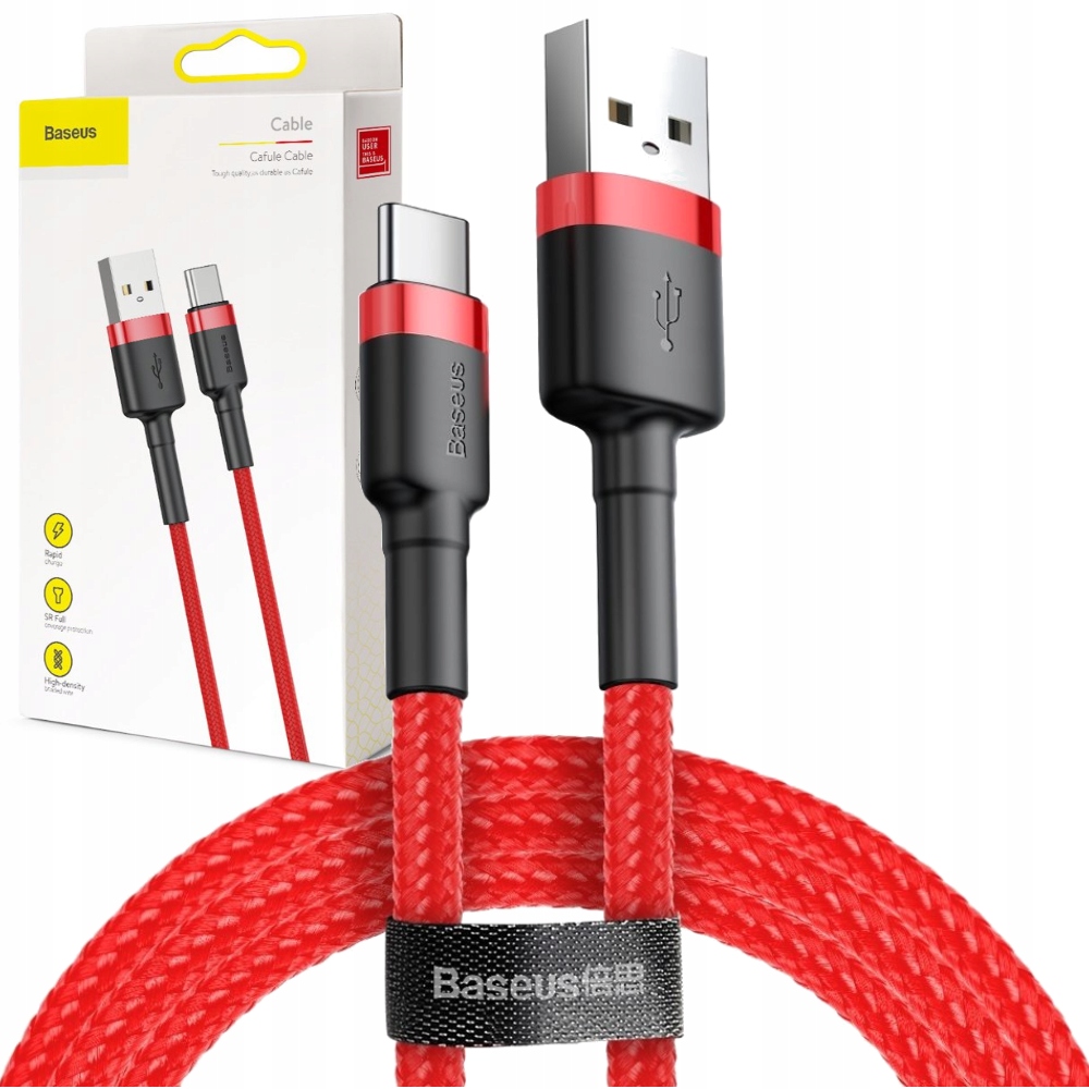 

Baseus Wytrzymały Szybki Kabel Usb-c Qc 3.0 2A 3m