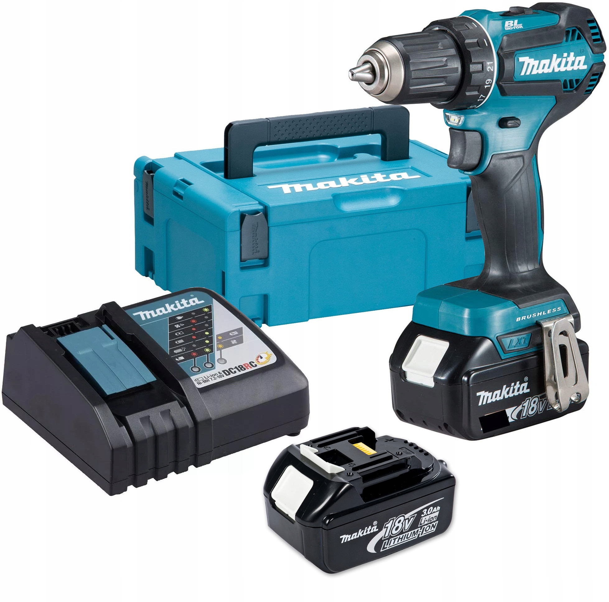 

Makita DDF485RFJ Wiertarko-wkrętarka 18V 2x 3.0ah