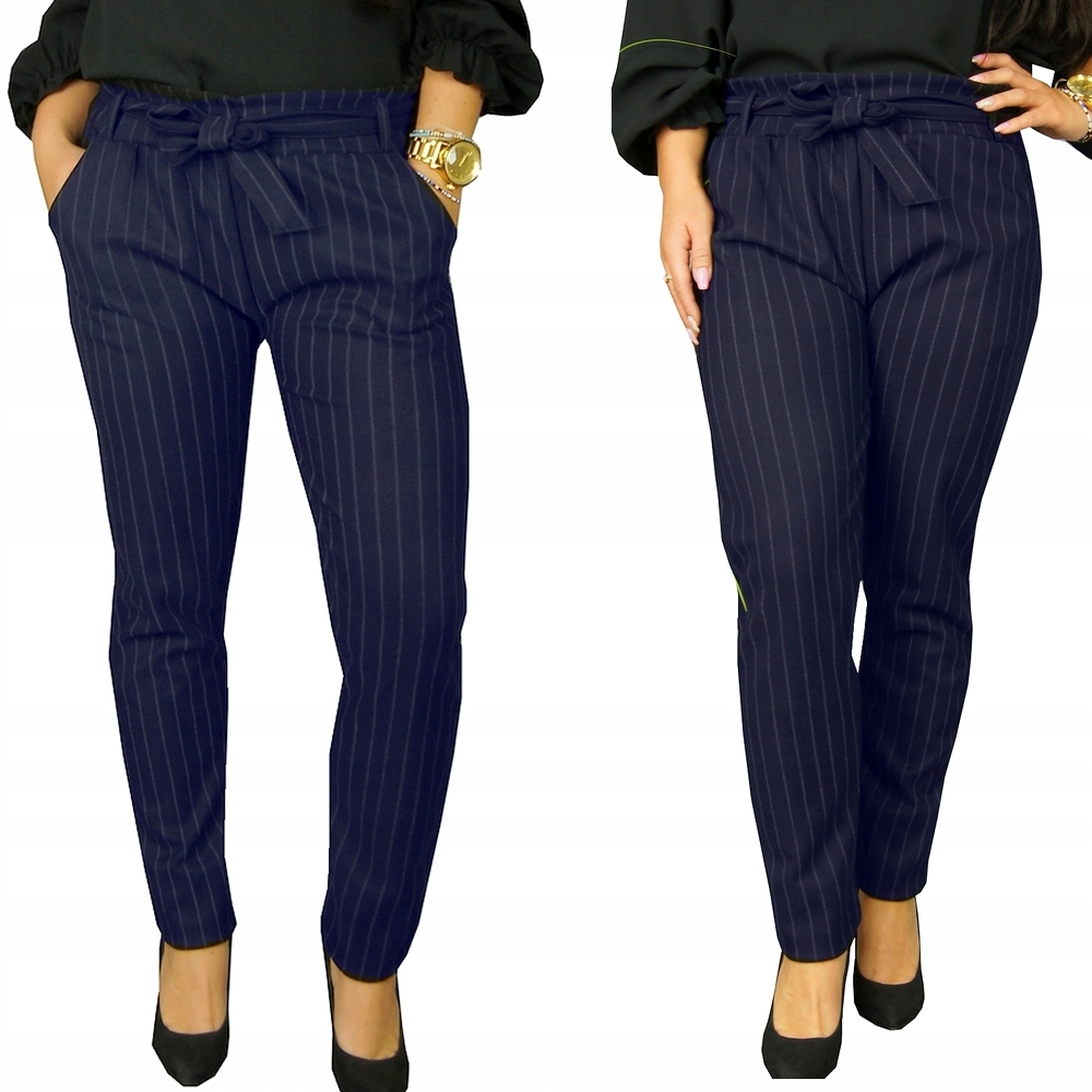 

Spodnie Cygaretki Casual Kolory Wiązane modne L/XL