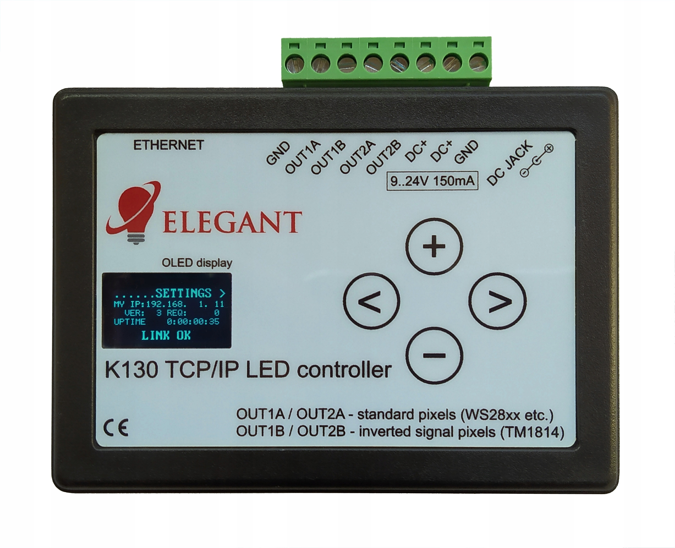 Led síťový ovladač Elegant K130 Inteligentní dům Dálkové ovládání