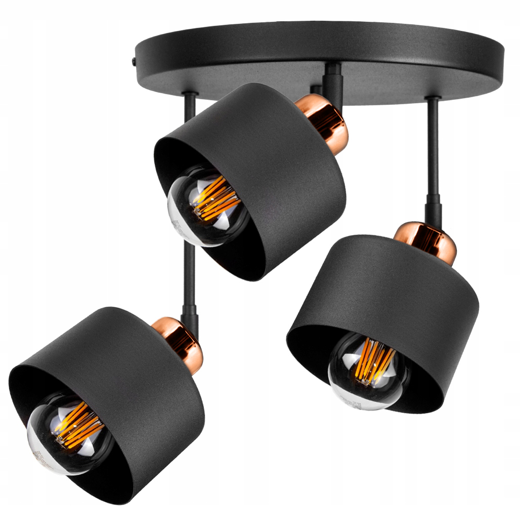 LAMPA SUFITOWA PLAFON ŻYRANDOL LOFT EDISON LED Zasilanie sieciowe