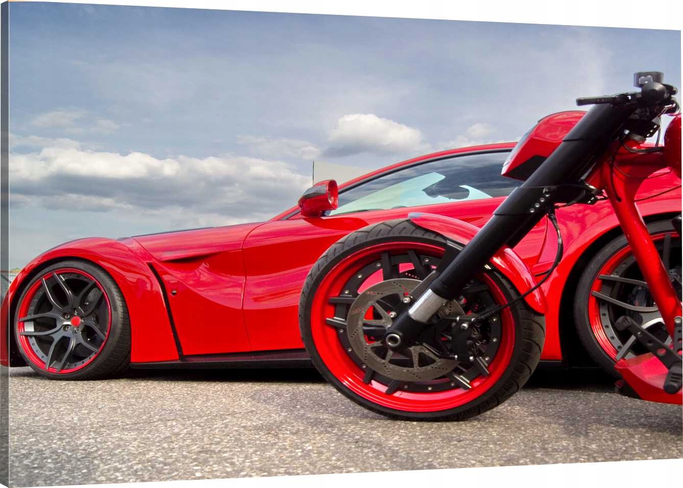 

Obraz Na Płótnie Czerwone Auto Motor 90x60 800 Wz